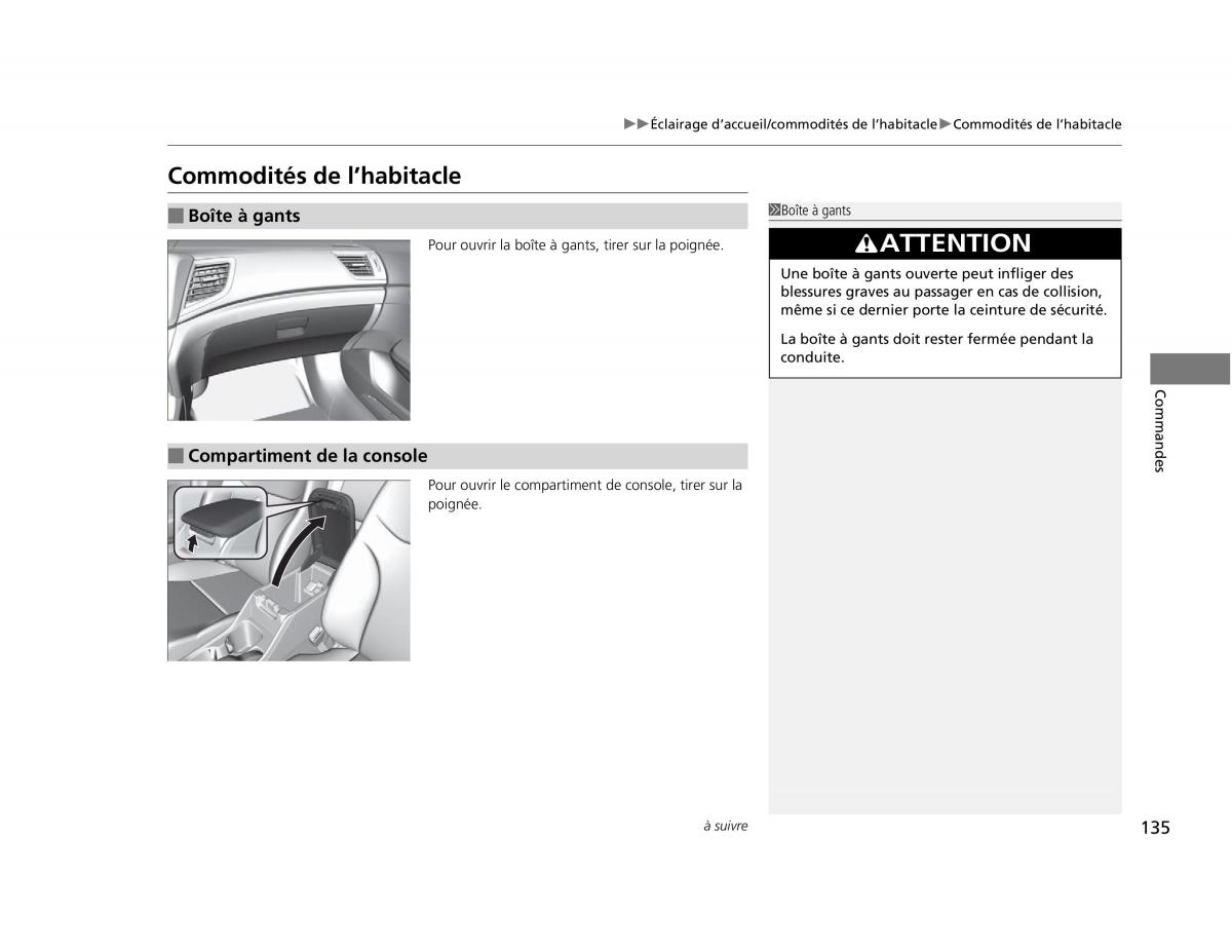 Honda Civic IX 9 manuel du proprietaire / page 136