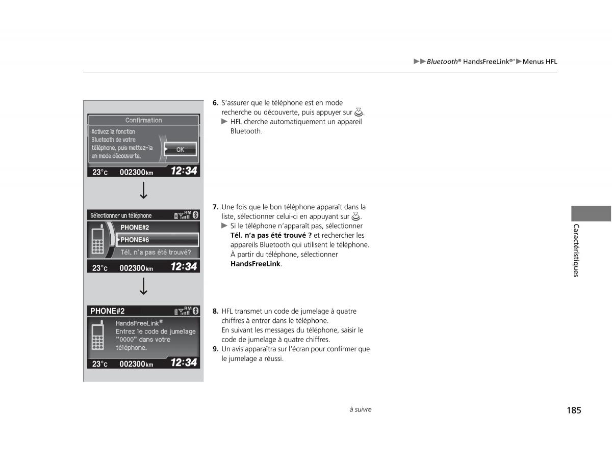 Honda Civic IX 9 manuel du proprietaire / page 186