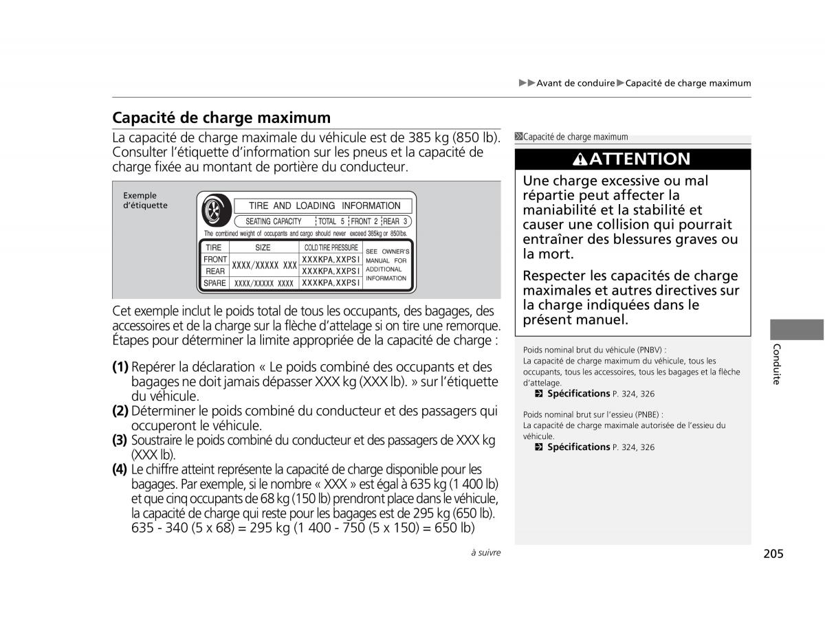 Honda Civic IX 9 manuel du proprietaire / page 206