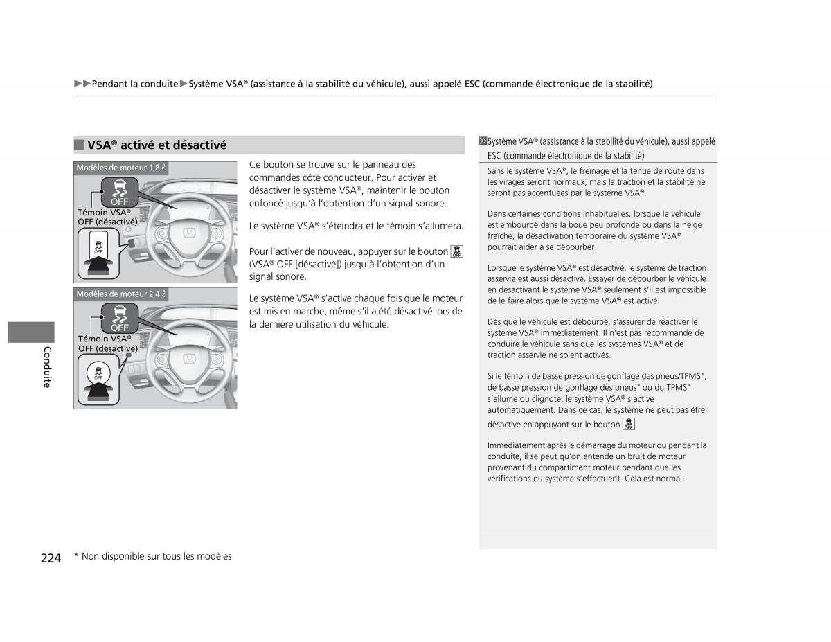 Honda Civic IX 9 manuel du proprietaire / page 225