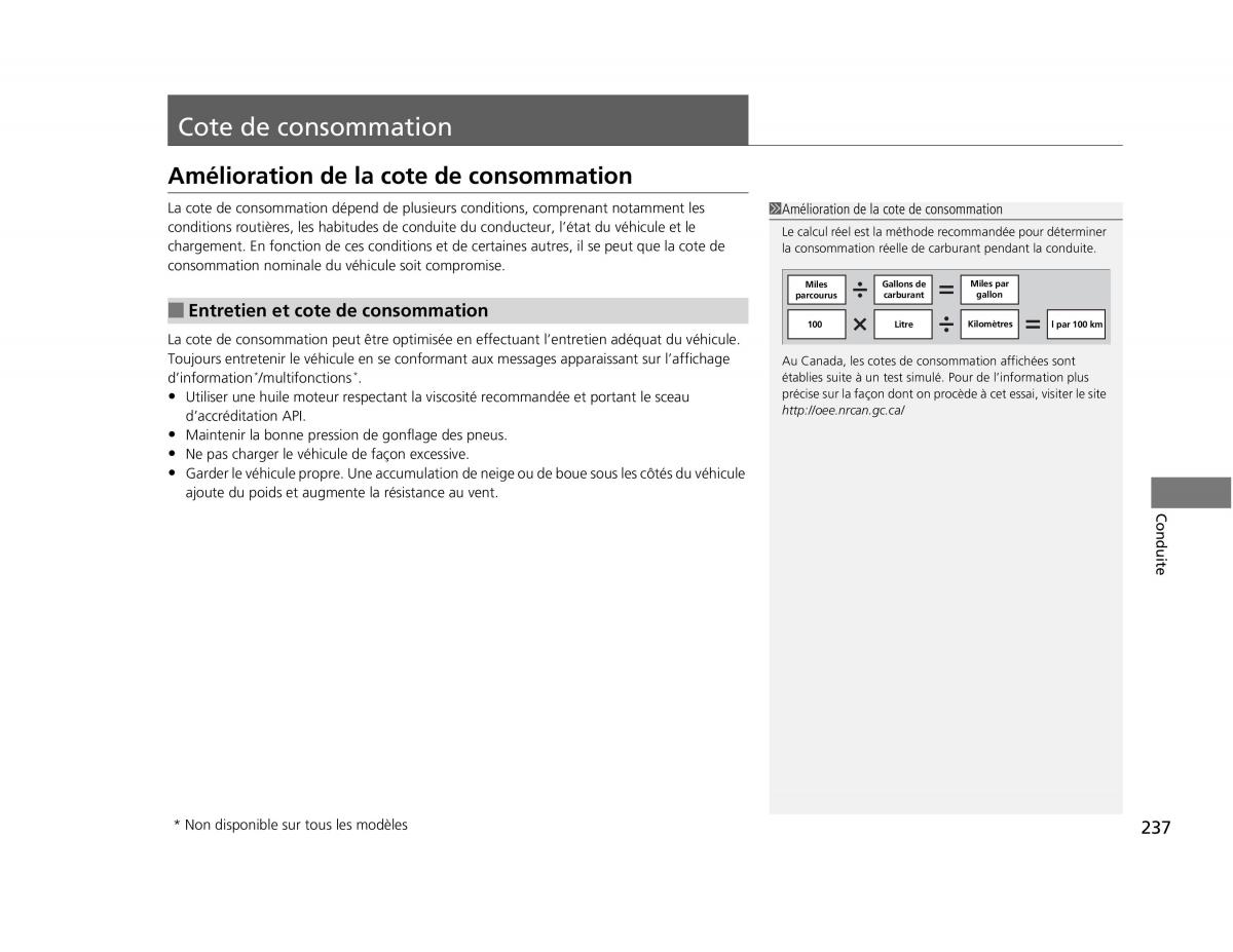 Honda Civic IX 9 manuel du proprietaire / page 238