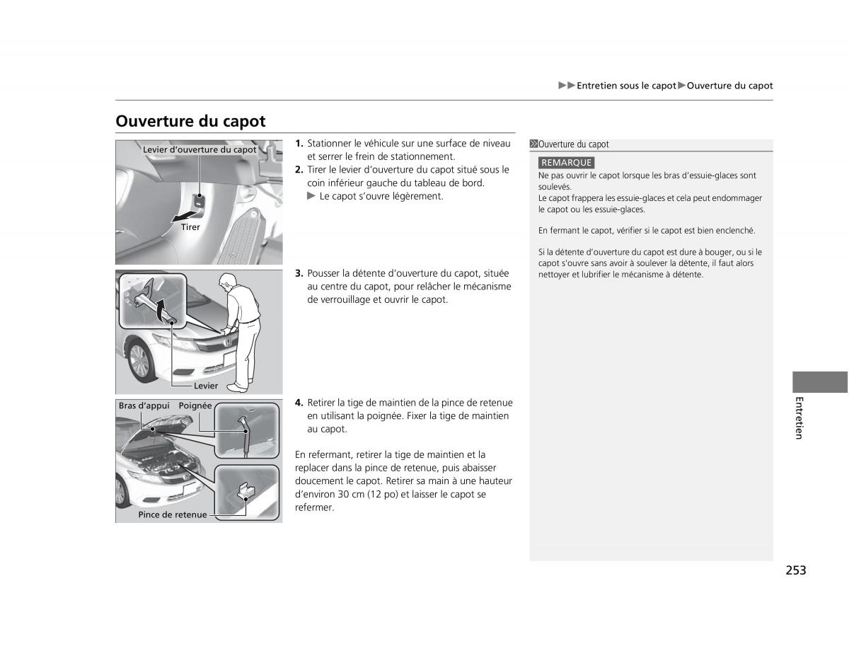 Honda Civic IX 9 manuel du proprietaire / page 254