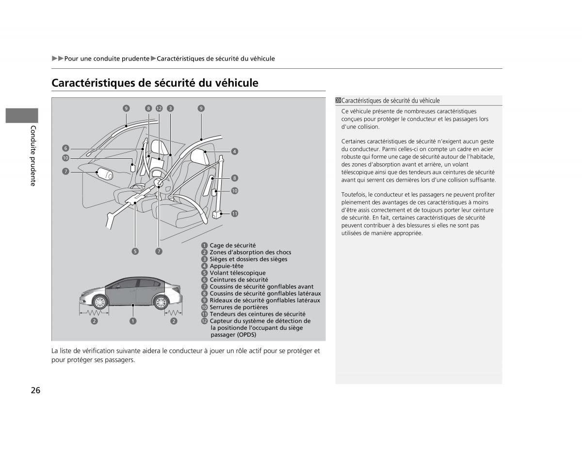 Honda Civic IX 9 manuel du proprietaire / page 27