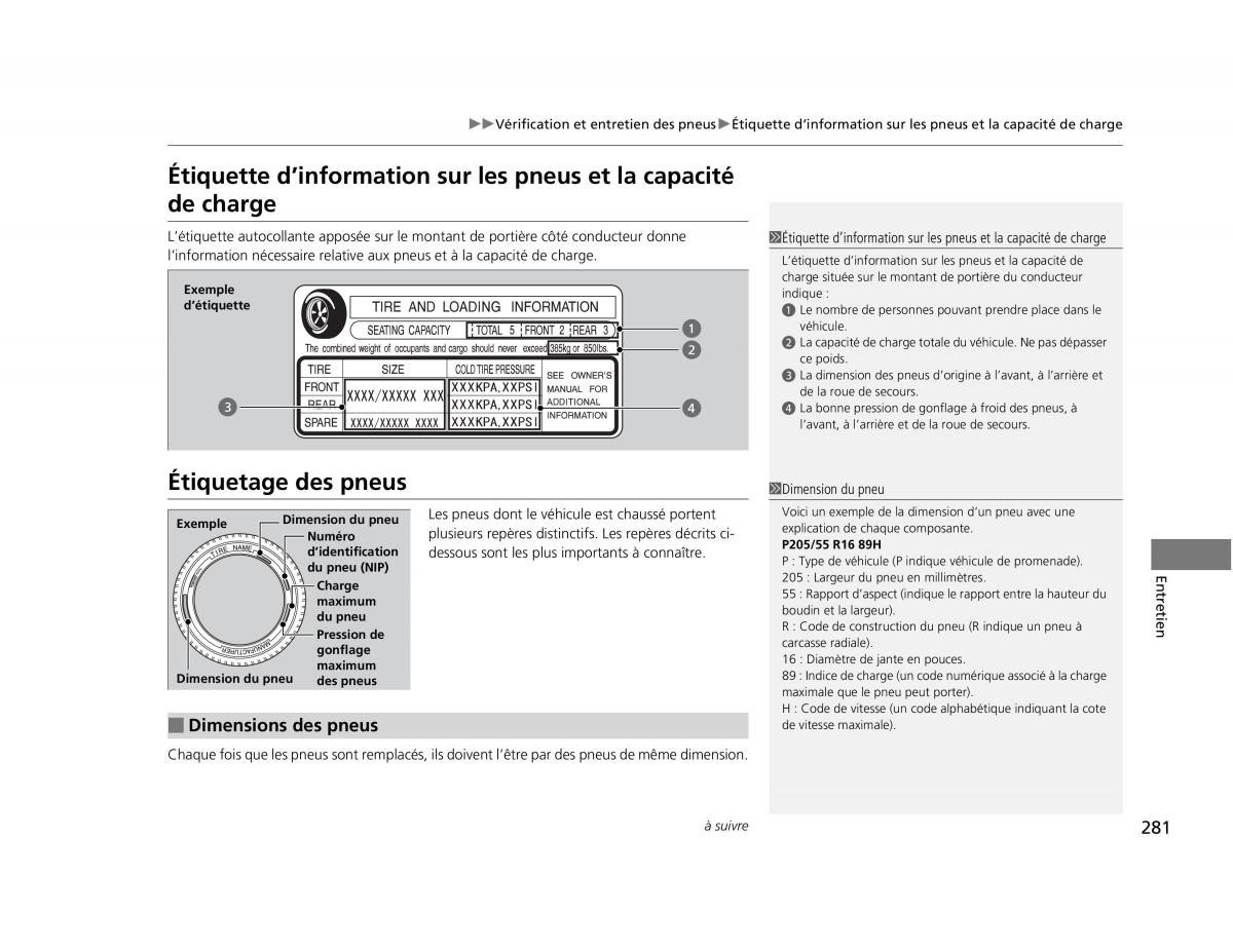 Honda Civic IX 9 manuel du proprietaire / page 282