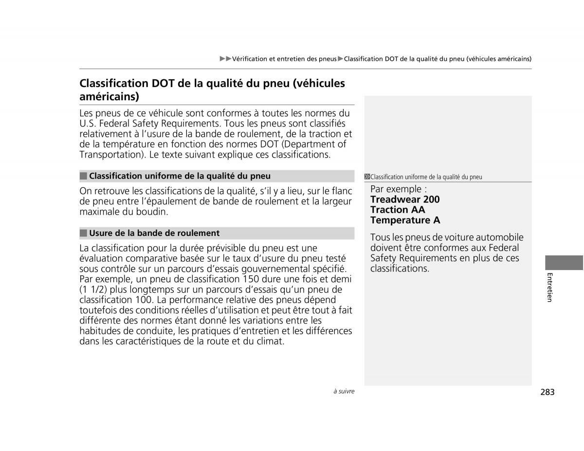 Honda Civic IX 9 manuel du proprietaire / page 284