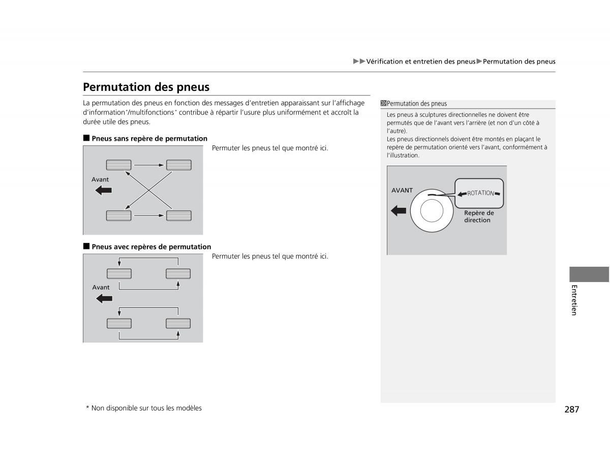 Honda Civic IX 9 manuel du proprietaire / page 288