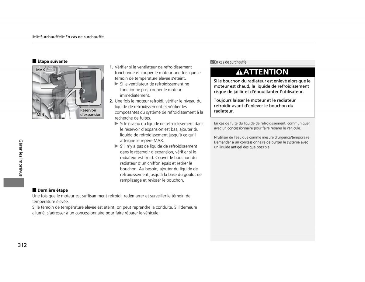 Honda Civic IX 9 manuel du proprietaire / page 313