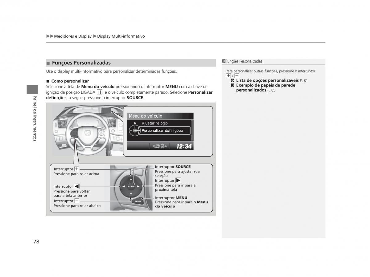 Honda Civic IX 9 manual del propietario / page 82