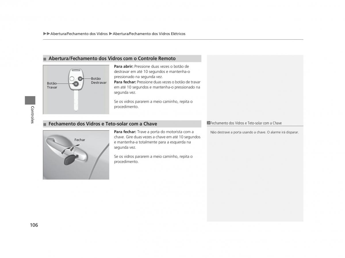 Honda Civic IX 9 manual del propietario / page 110