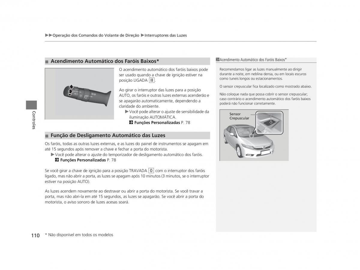 Honda Civic IX 9 manual del propietario / page 114