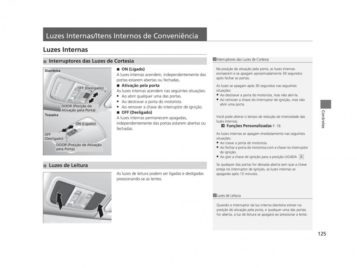 Honda Civic IX 9 manual del propietario / page 129