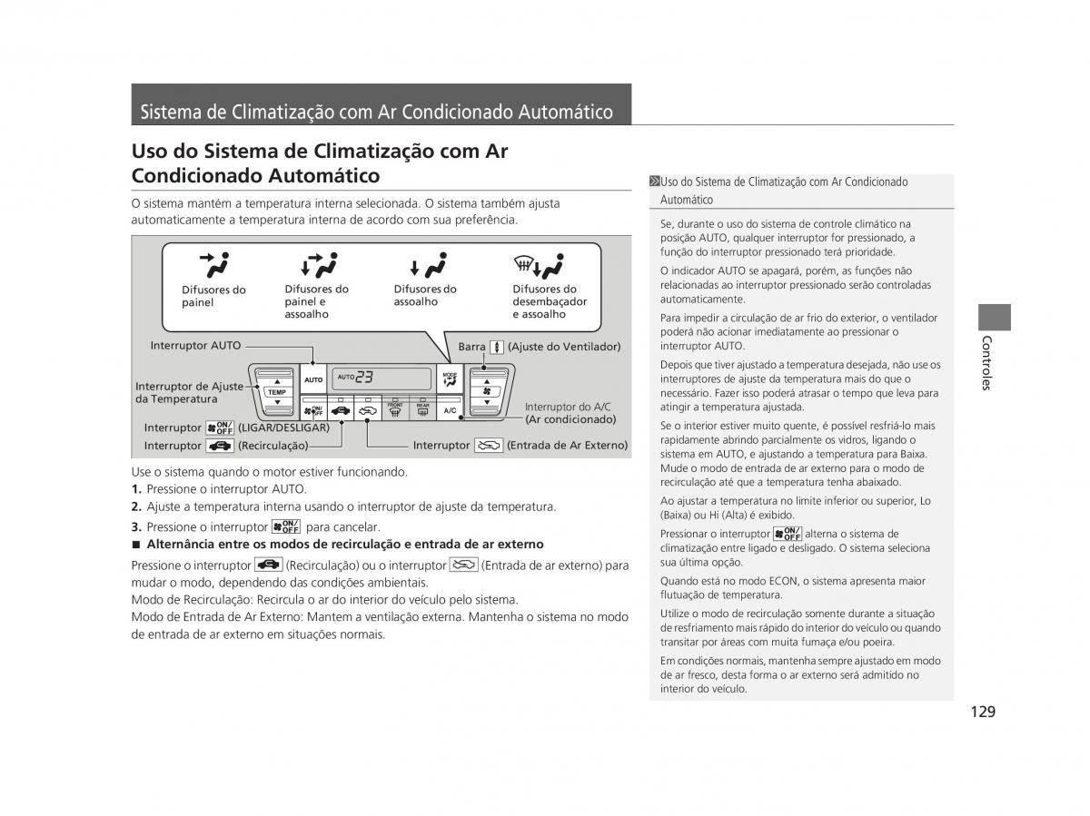 Honda Civic IX 9 manual del propietario / page 133