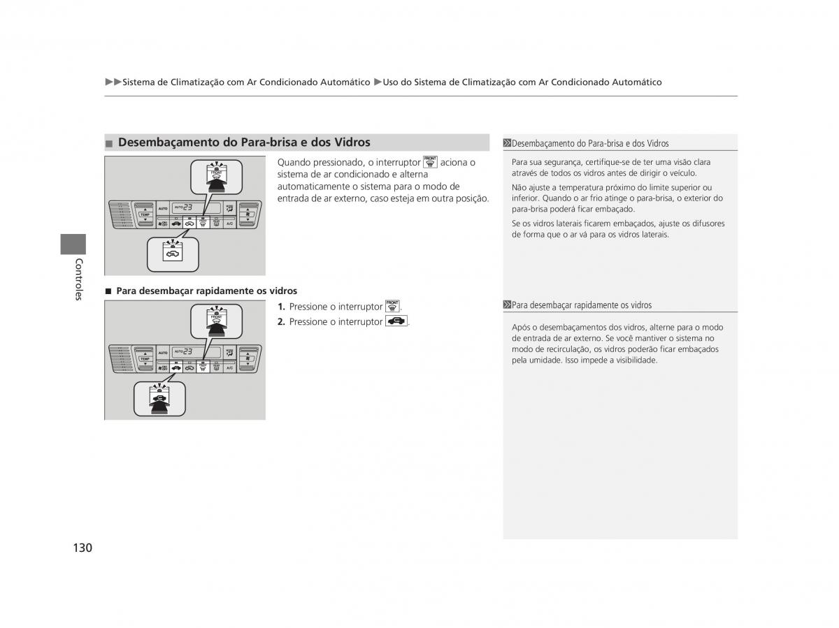 Honda Civic IX 9 manual del propietario / page 134