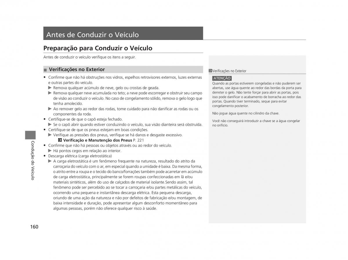 Honda Civic IX 9 manual del propietario / page 164