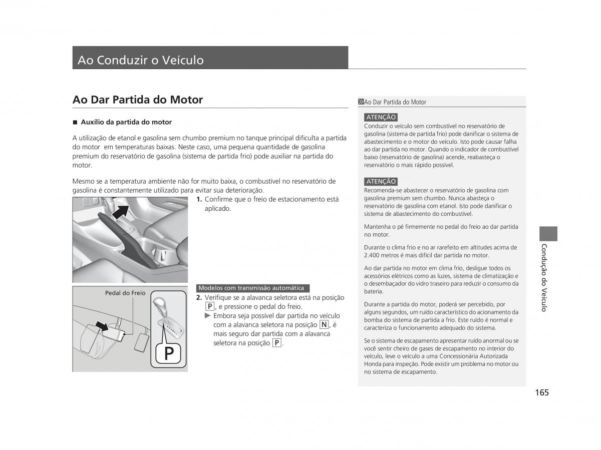 Honda Civic IX 9 manual del propietario / page 169