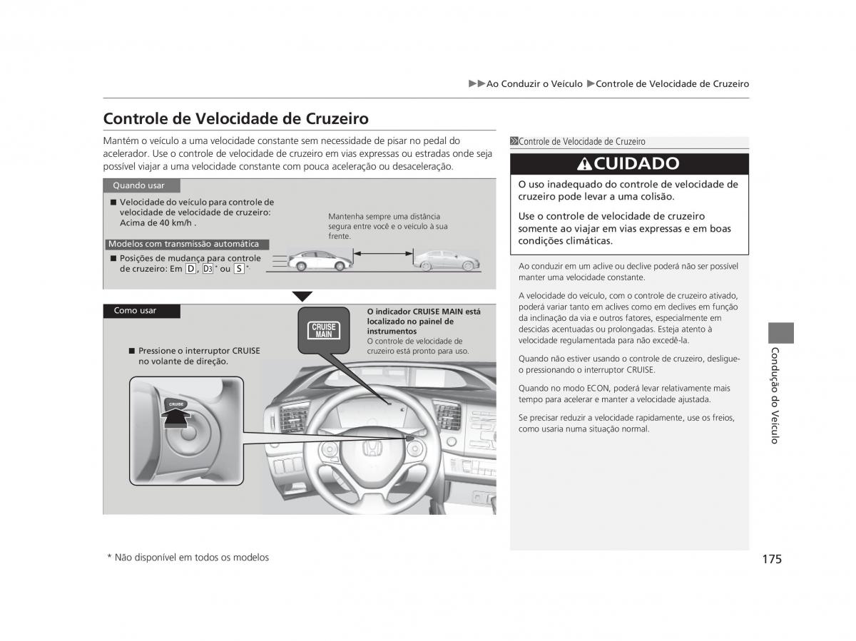 Honda Civic IX 9 manual del propietario / page 179