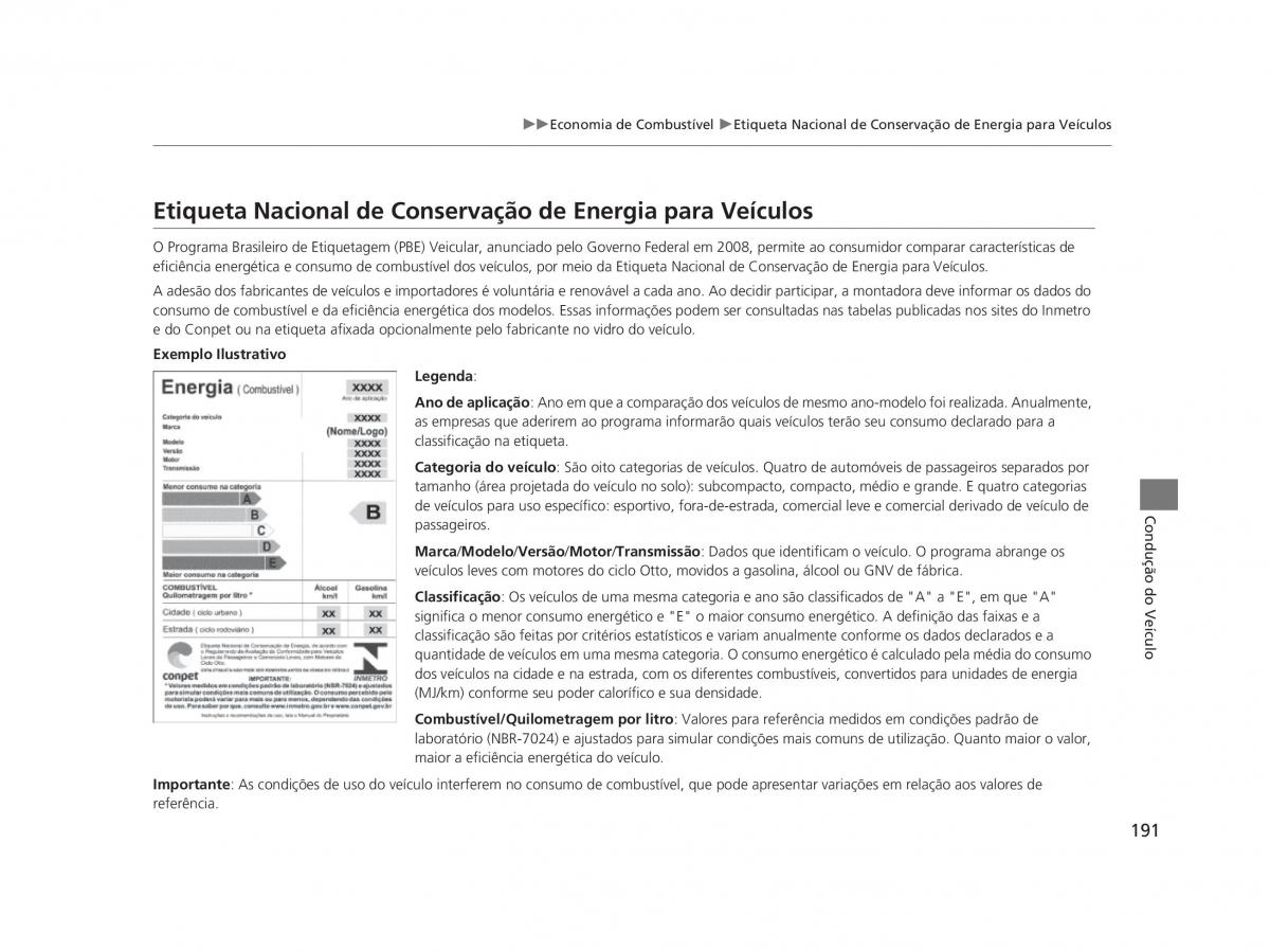 Honda Civic IX 9 manual del propietario / page 195