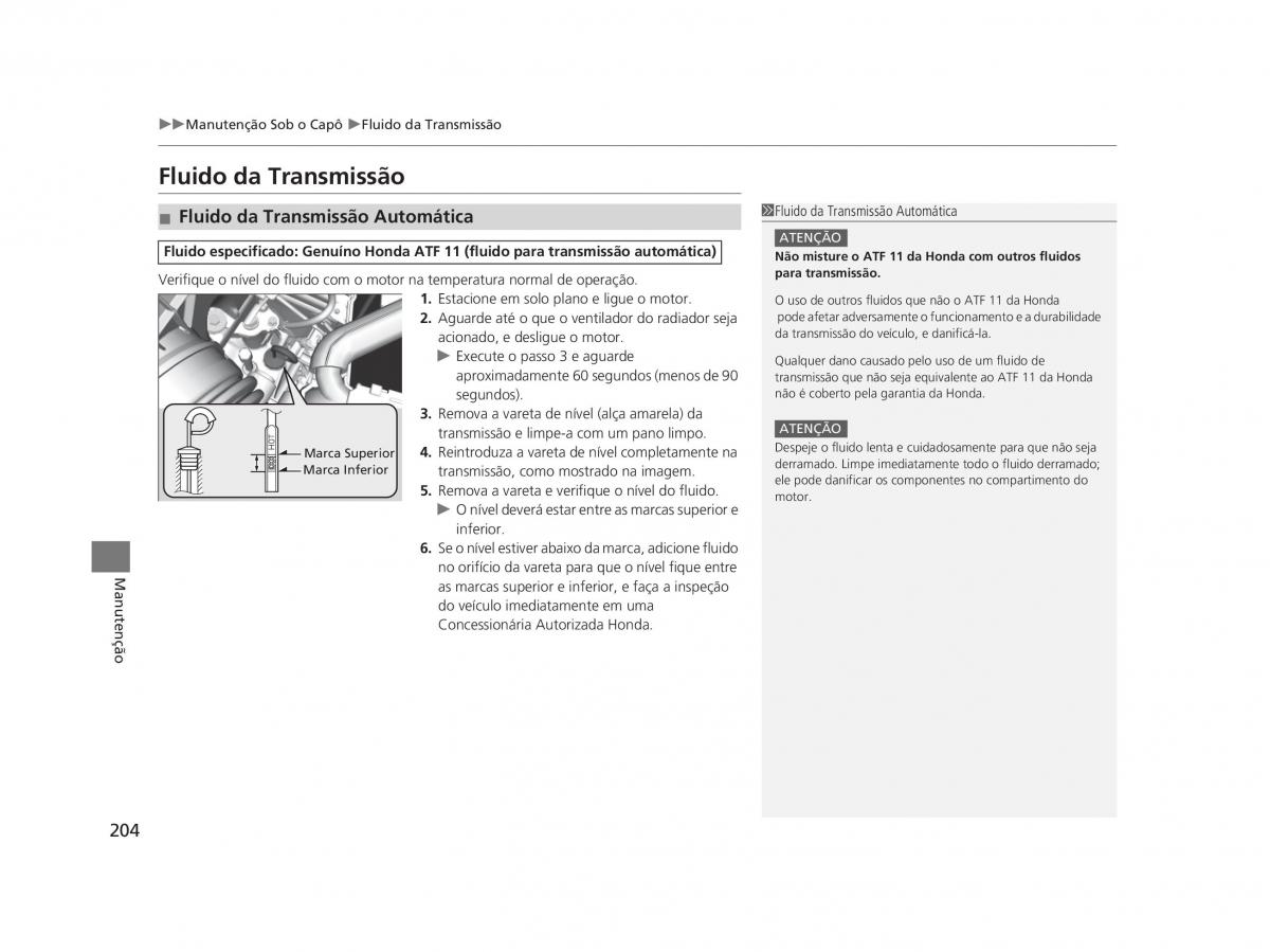 Honda Civic IX 9 manual del propietario / page 208