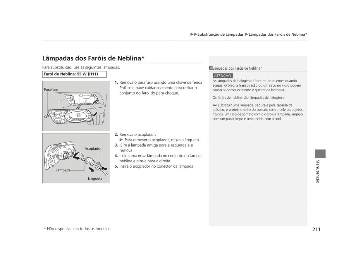 Honda Civic IX 9 manual del propietario / page 215