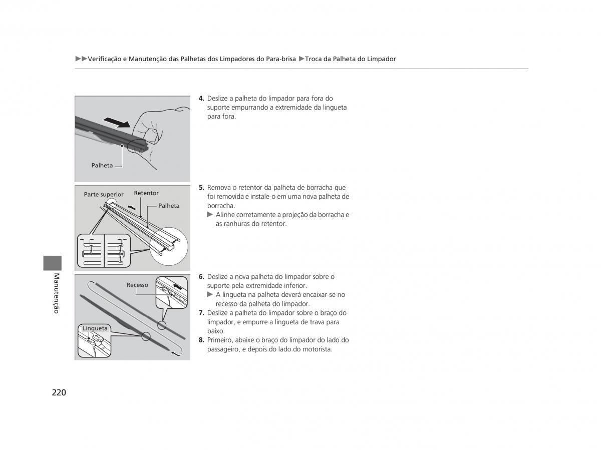 Honda Civic IX 9 manual del propietario / page 224