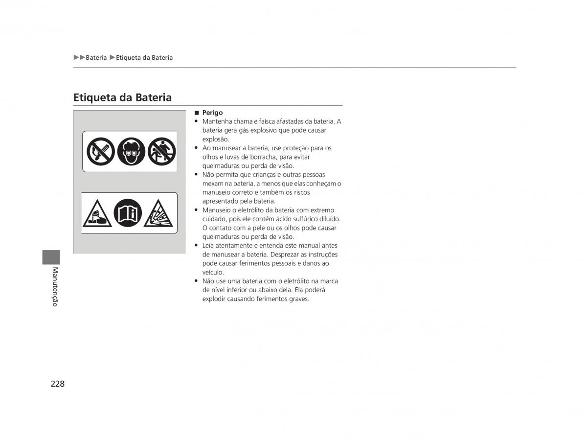 Honda Civic IX 9 manual del propietario / page 232