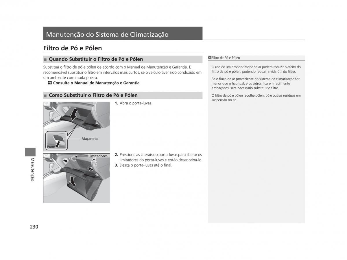 Honda Civic IX 9 manual del propietario / page 234