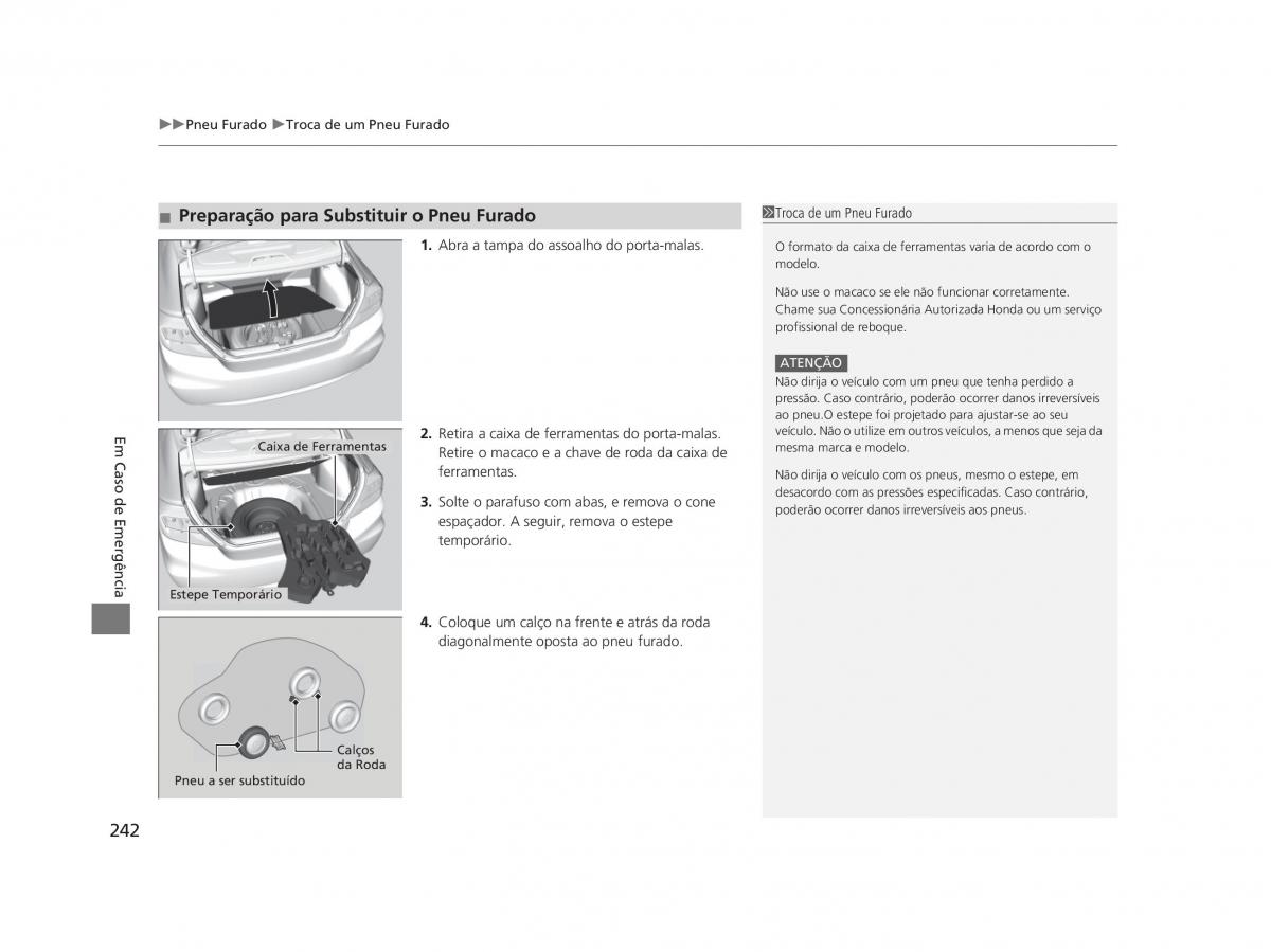 Honda Civic IX 9 manual del propietario / page 246