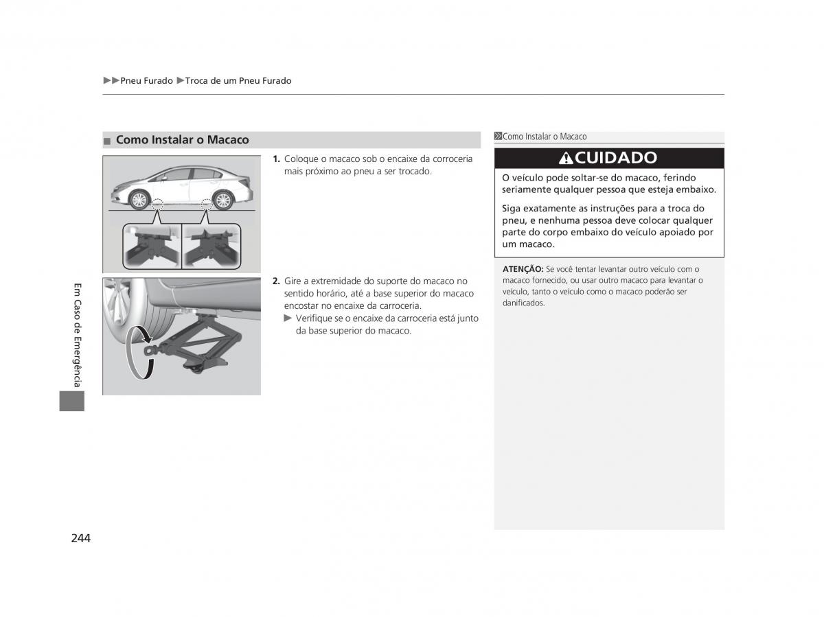 Honda Civic IX 9 manual del propietario / page 248