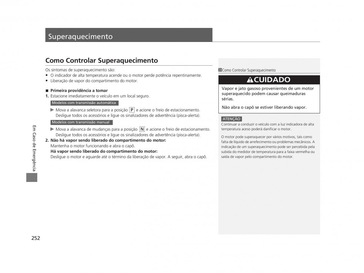 Honda Civic IX 9 manual del propietario / page 256