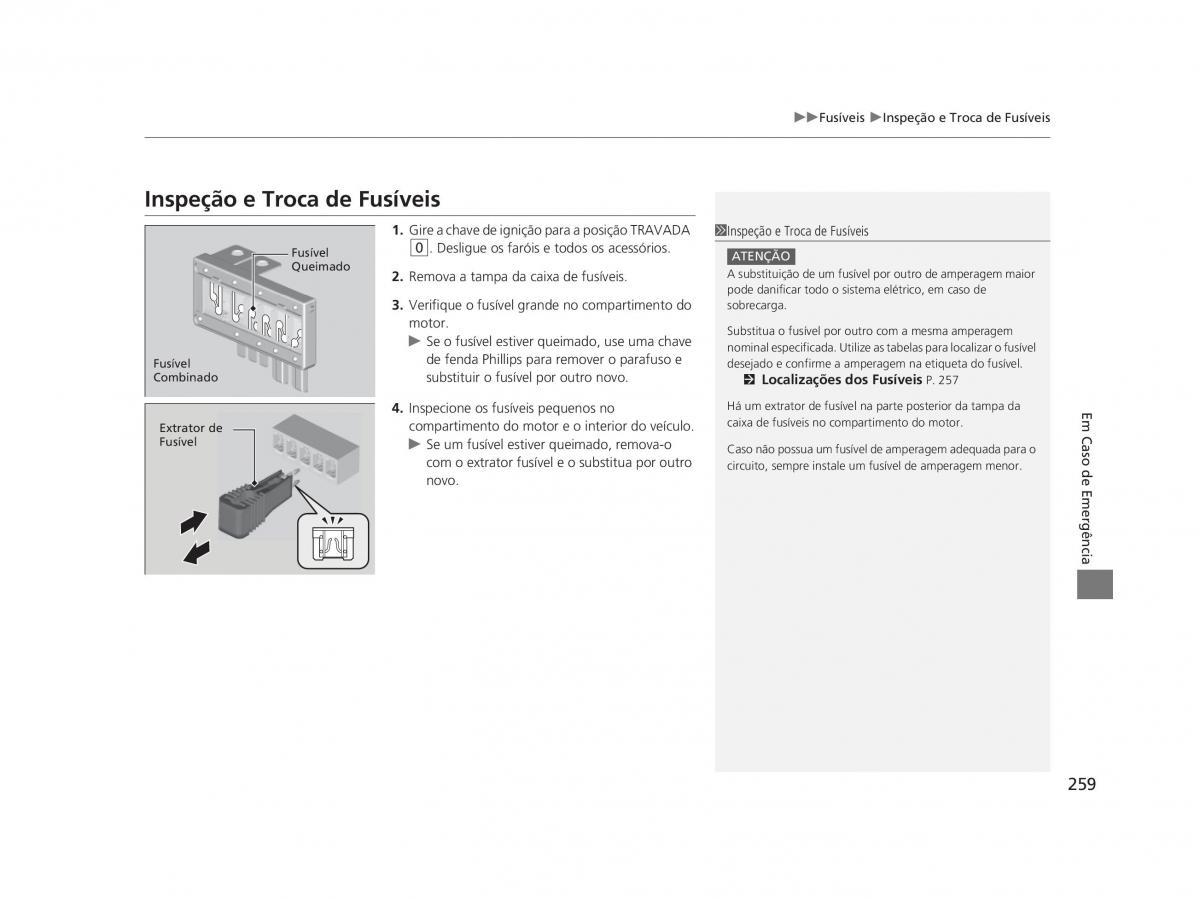 Honda Civic IX 9 manual del propietario / page 263