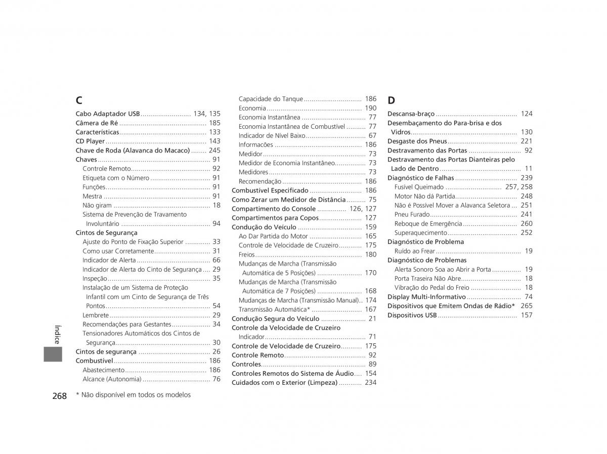 Honda Civic IX 9 manual del propietario / page 272