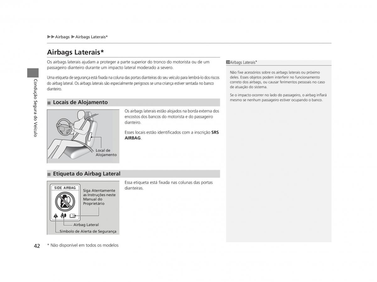 Honda Civic IX 9 manual del propietario / page 46