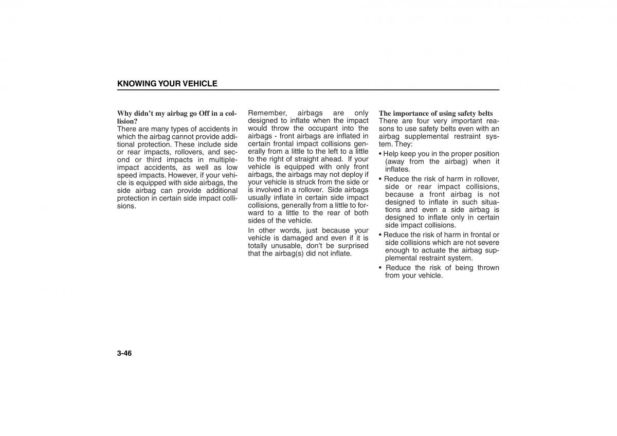 KIA Carens II 2 owners manual / page 55