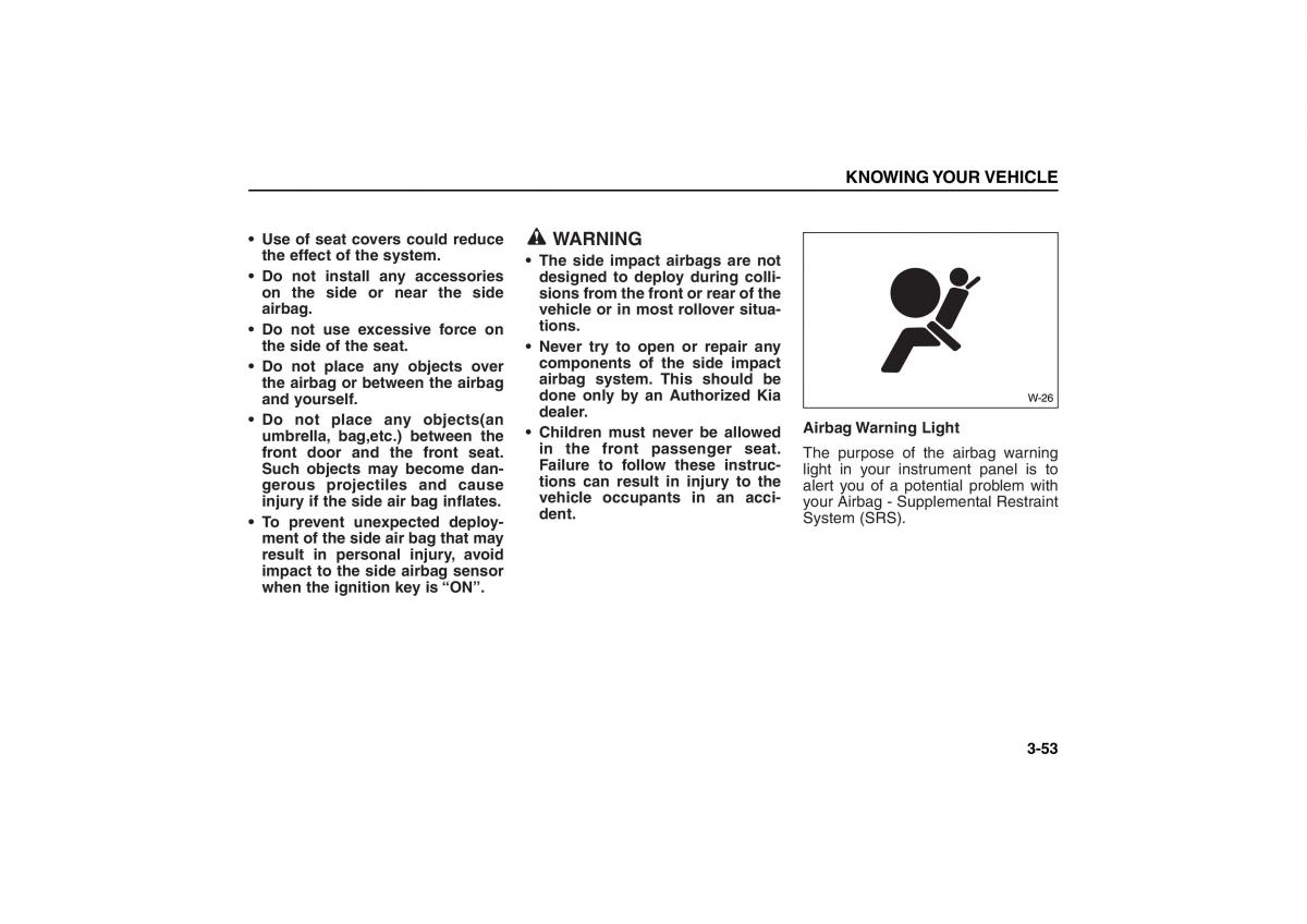 KIA Carens II 2 owners manual / page 62