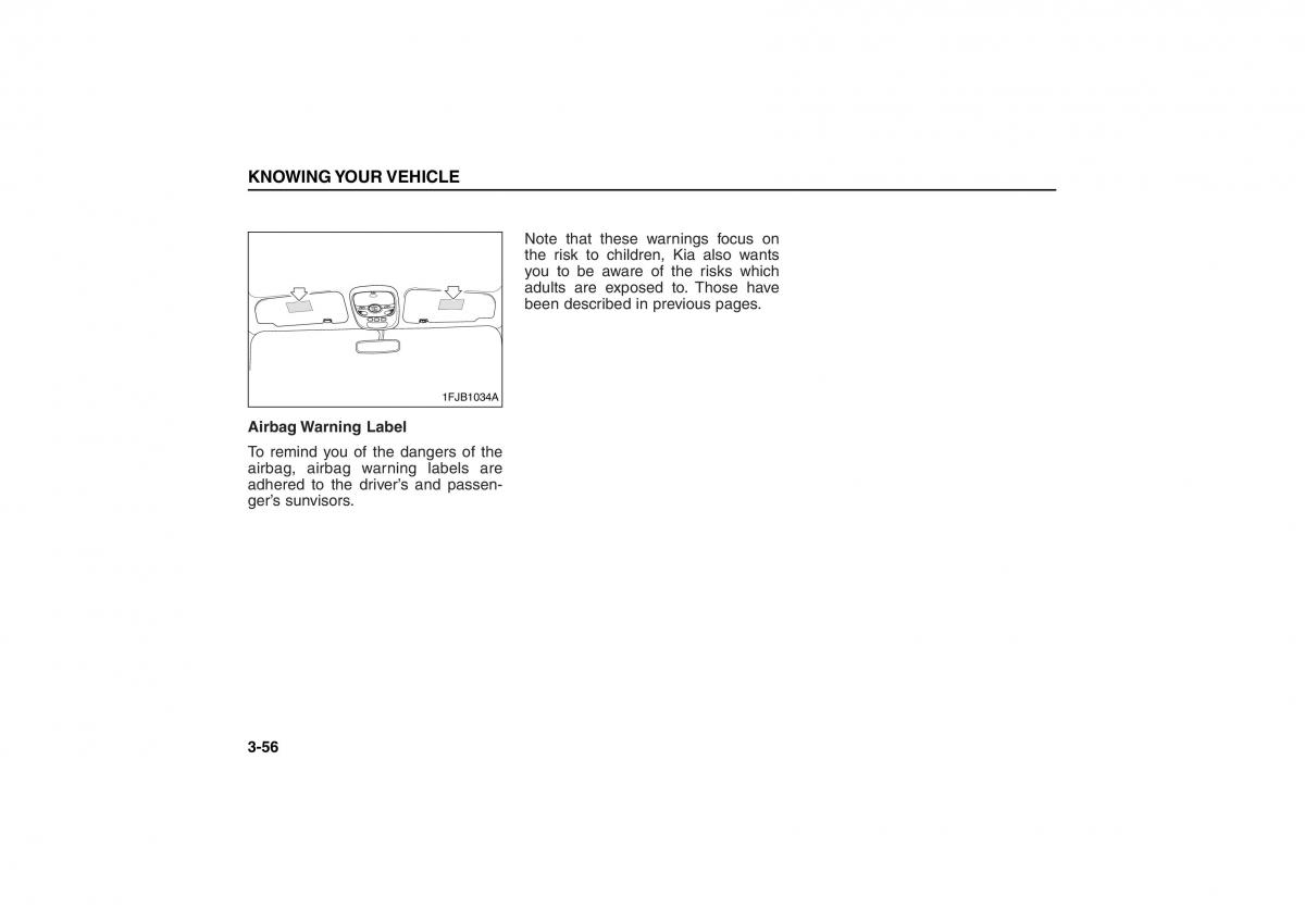 KIA Carens II 2 owners manual / page 65