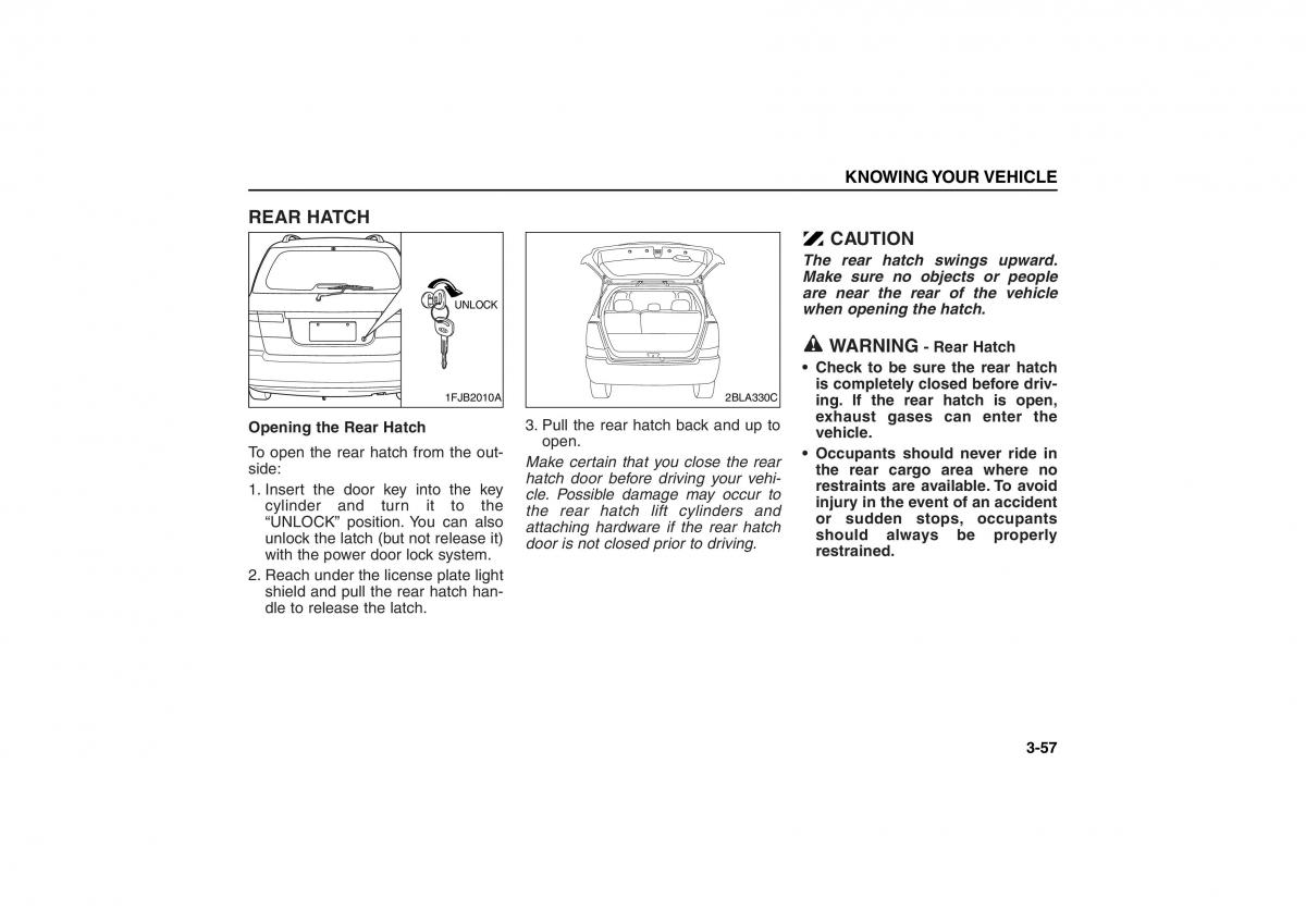 KIA Carens II 2 owners manual / page 66