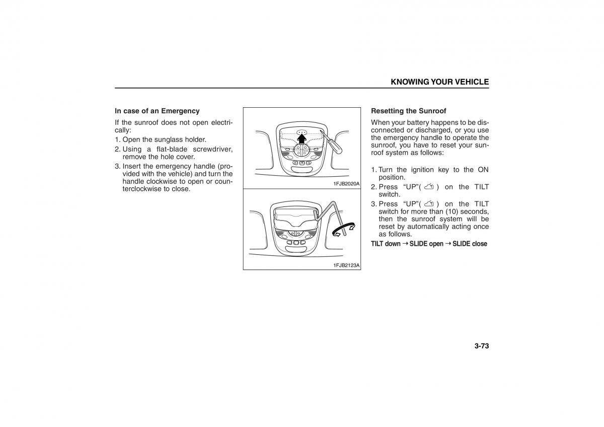 KIA Carens II 2 owners manual / page 82