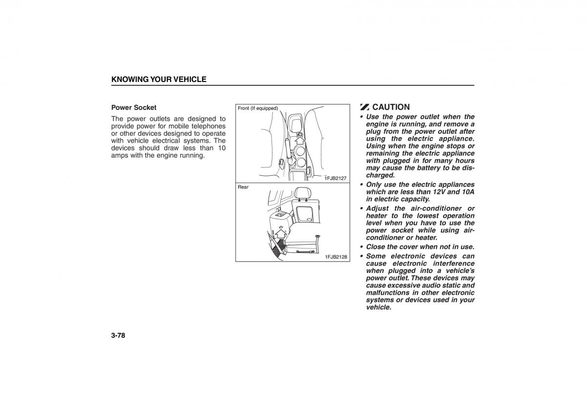 KIA Carens II 2 owners manual / page 87