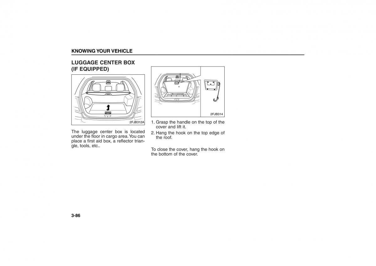 KIA Carens II 2 owners manual / page 95