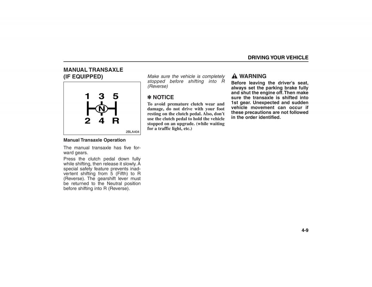 KIA Carens II 2 owners manual / page 104