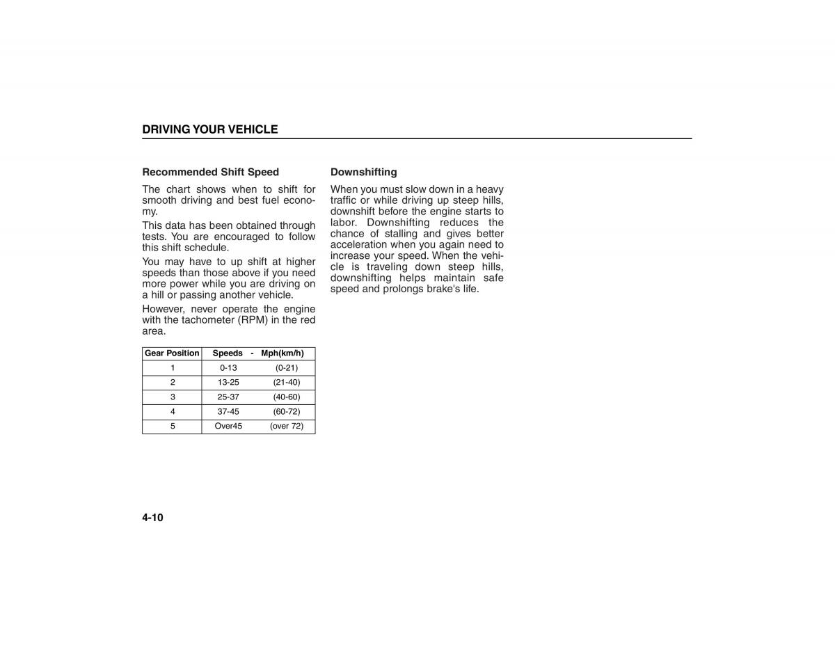 KIA Carens II 2 owners manual / page 105