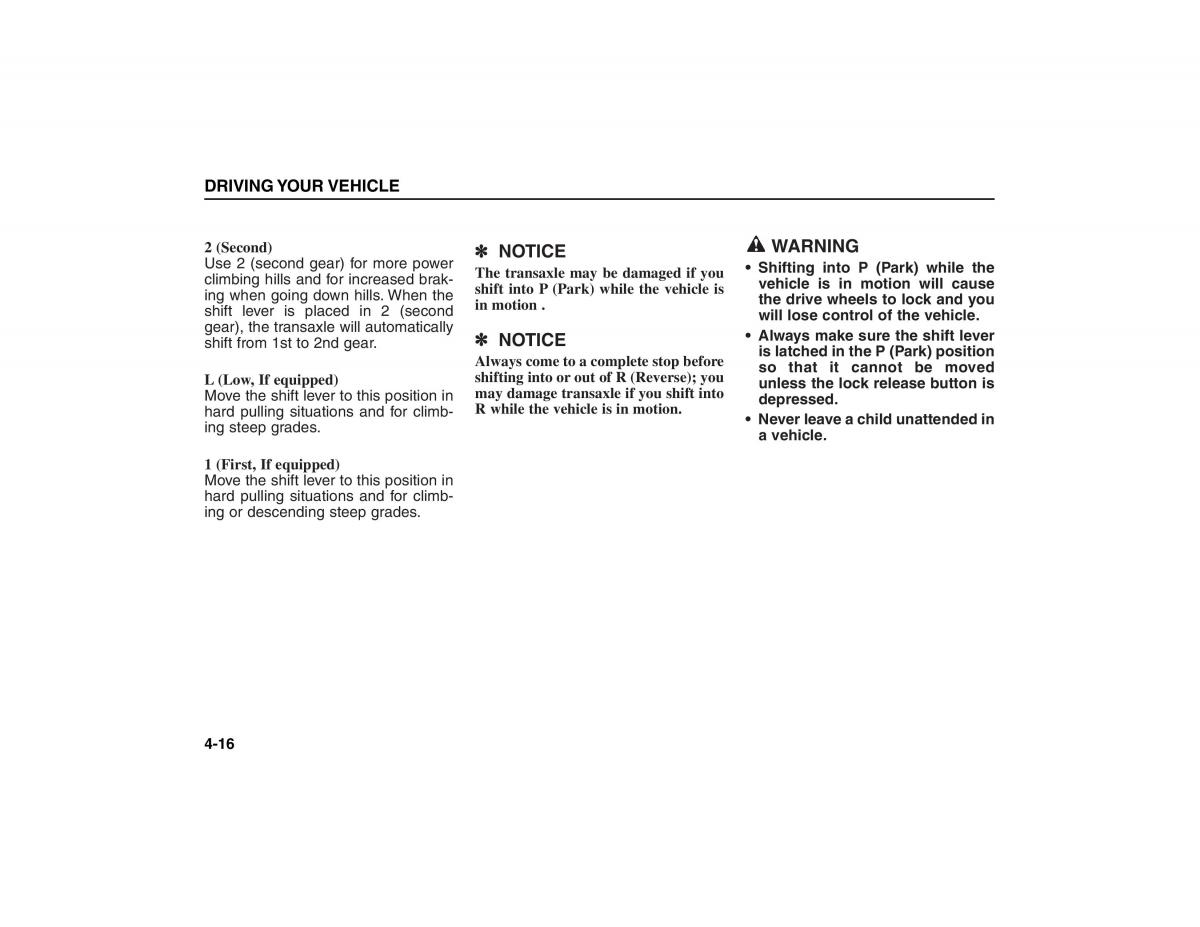 KIA Carens II 2 owners manual / page 111