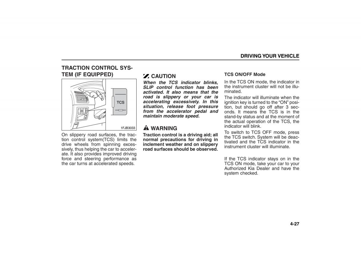 KIA Carens II 2 owners manual / page 122