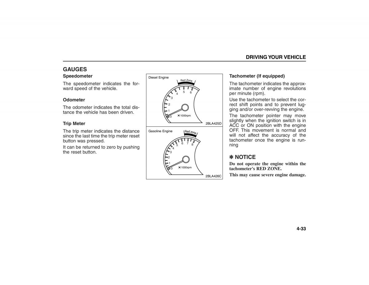 KIA Carens II 2 owners manual / page 128