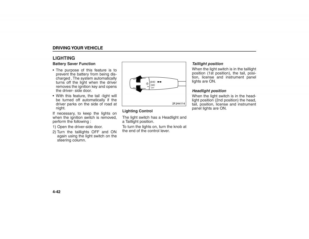 KIA Carens II 2 owners manual / page 137