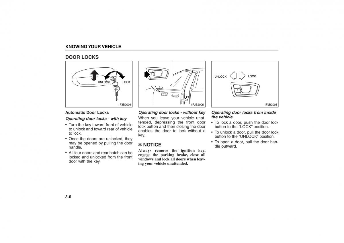 KIA Carens II 2 owners manual / page 15