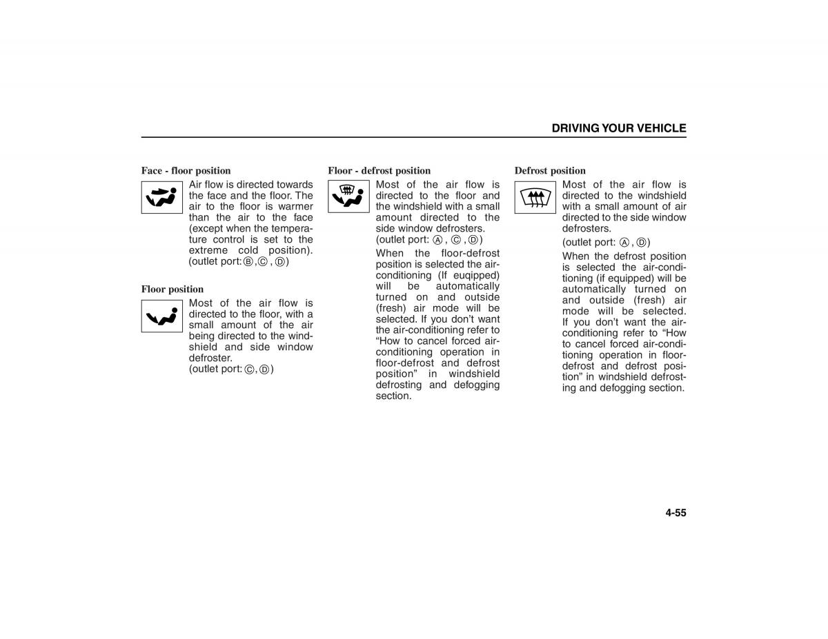 KIA Carens II 2 owners manual / page 150