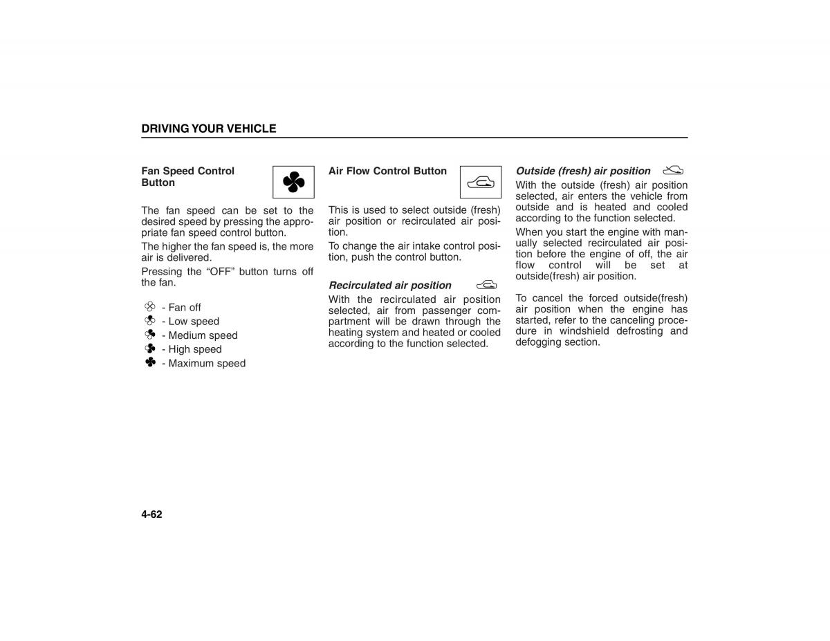 KIA Carens II 2 owners manual / page 157