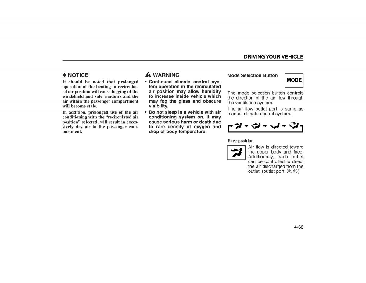 KIA Carens II 2 owners manual / page 158