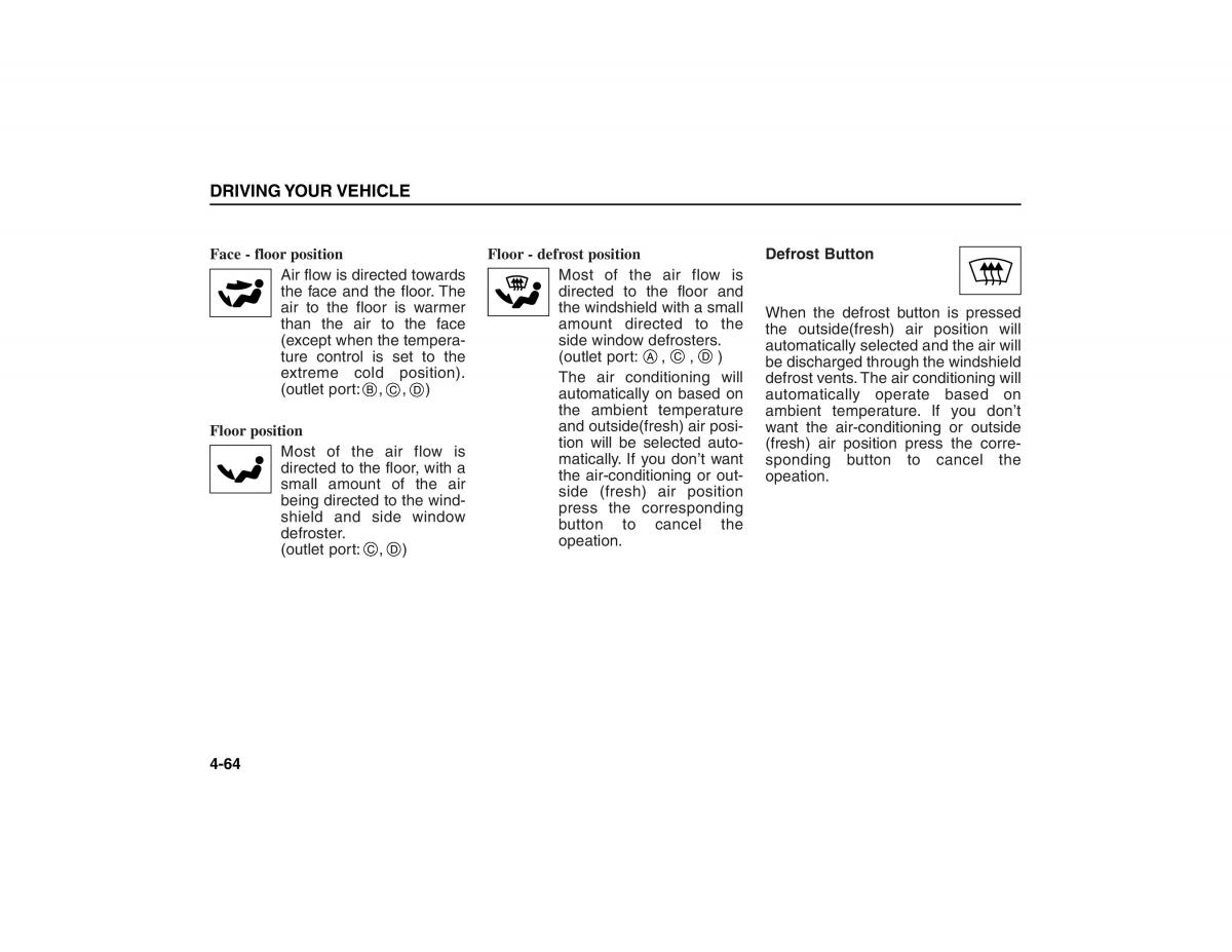 KIA Carens II 2 owners manual / page 159